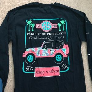 Simply southern navy long sleeve